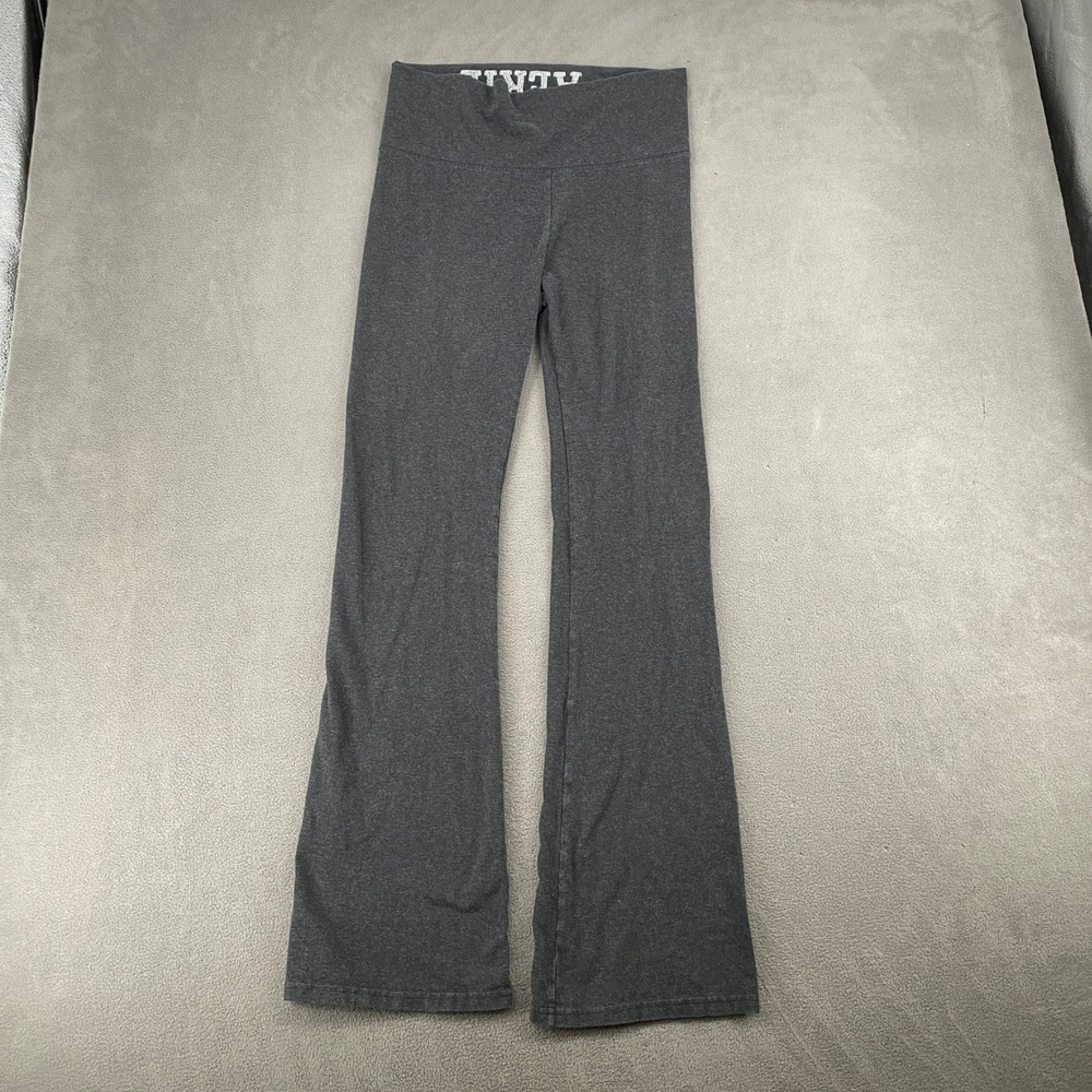 Aerie Y2K Flared Leggings Charcoal Gray Foldover Waistband Yoga Pants XS